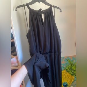 All black jumpsuit with cutouts